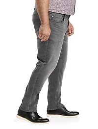 Grey Tapered-Fit Jeans