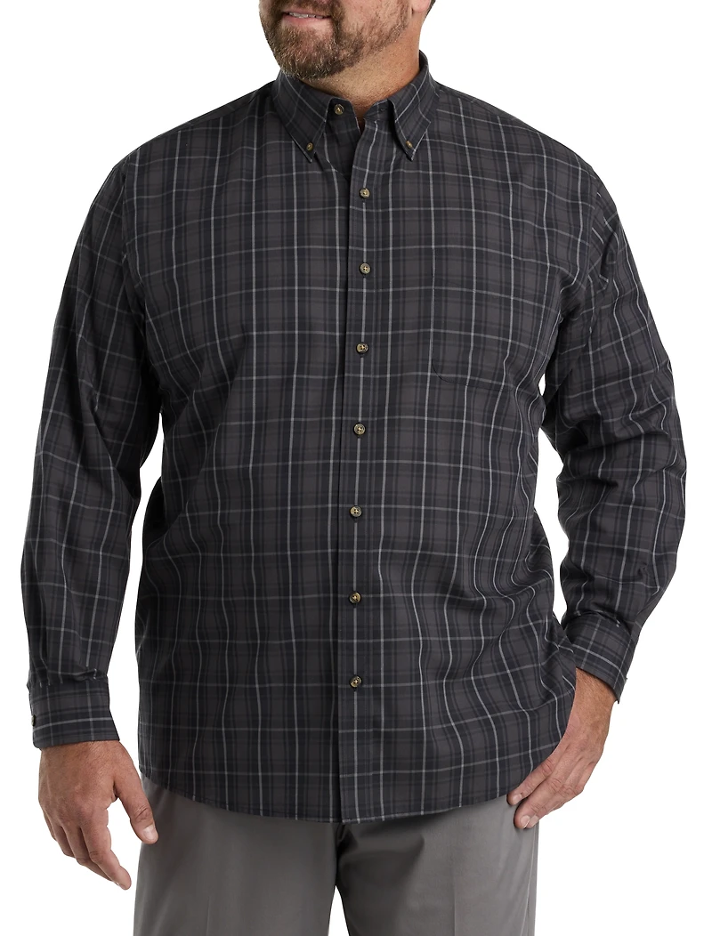 Tonal Plaid Sport Shirt