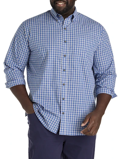 Easy-Care Small Plaid Sport Shirt