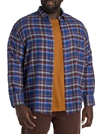 Plaid Flannel Sport Shirt