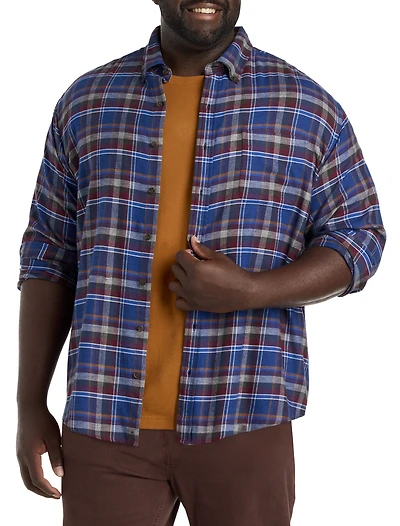 Plaid Flannel Sport Shirt