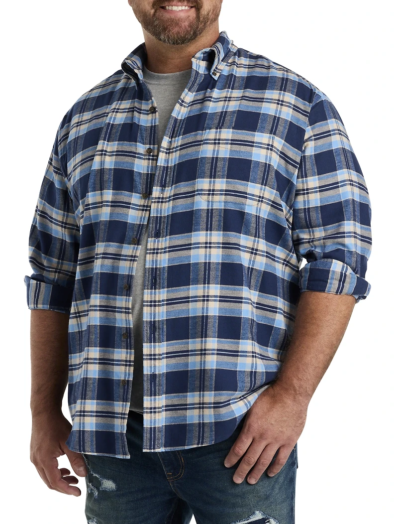 Plaid Flannel Sport Shirt