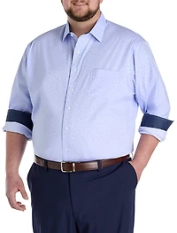 Abstract Print Performance Dress Shirt