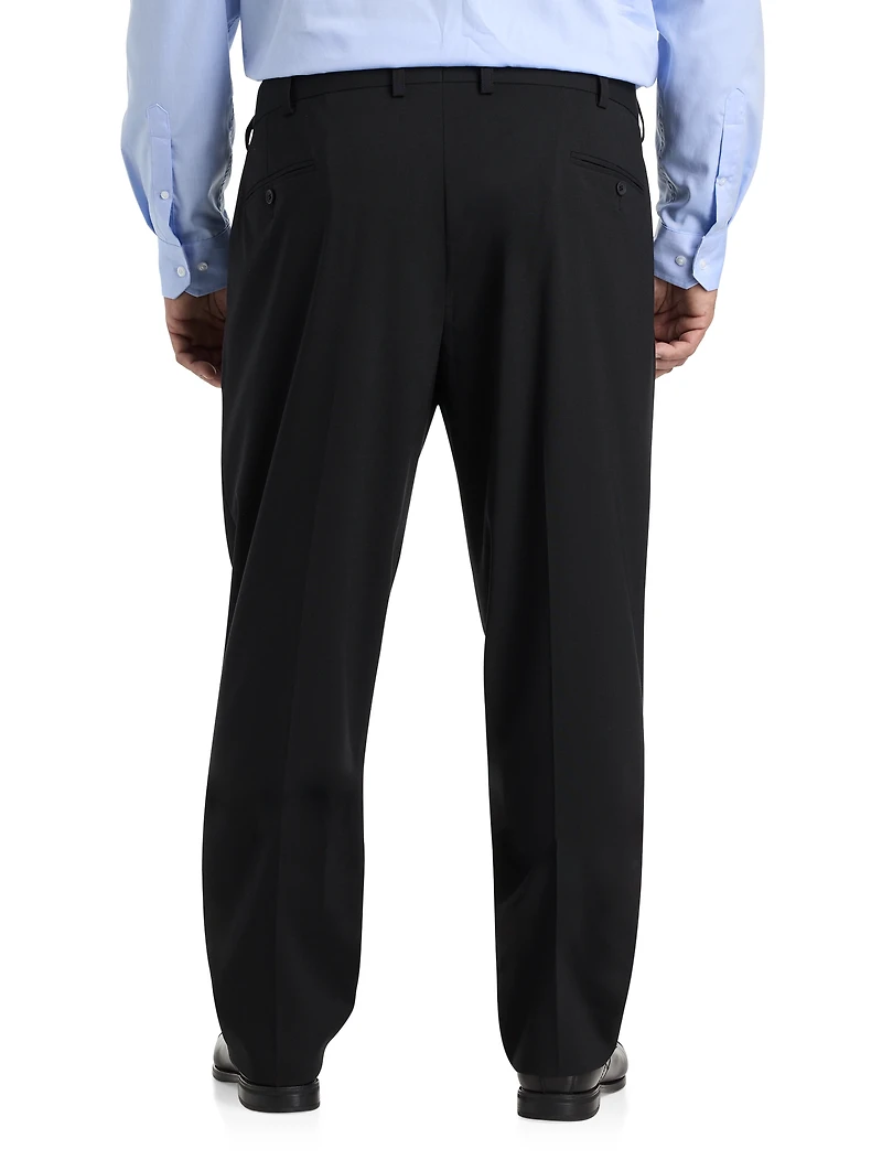Perfect Fit Waist-Relaxer Pleated Suit Pants