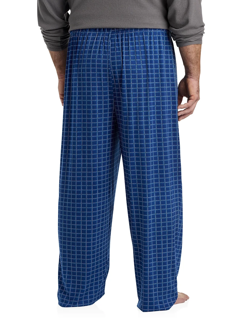 Grid Patterned Knit Lounge Pants