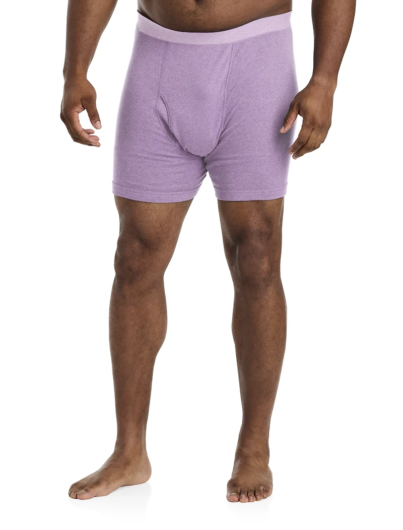 3-pk Heathered 4 Inch Boxer Briefs