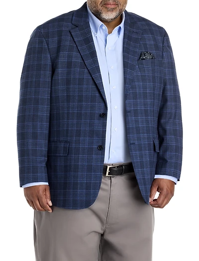 Denim Plaid Sport Coat