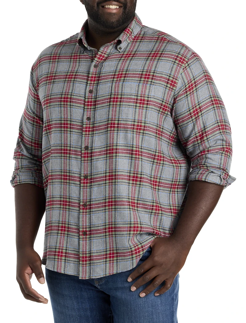Plaid Flannel Sport Shirt