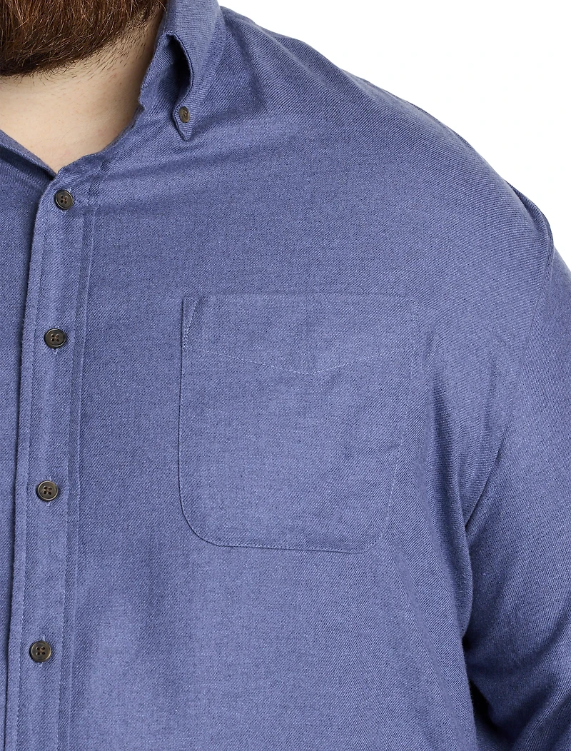 Solid Flannel Sport Shirt