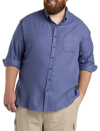 Solid Flannel Sport Shirt