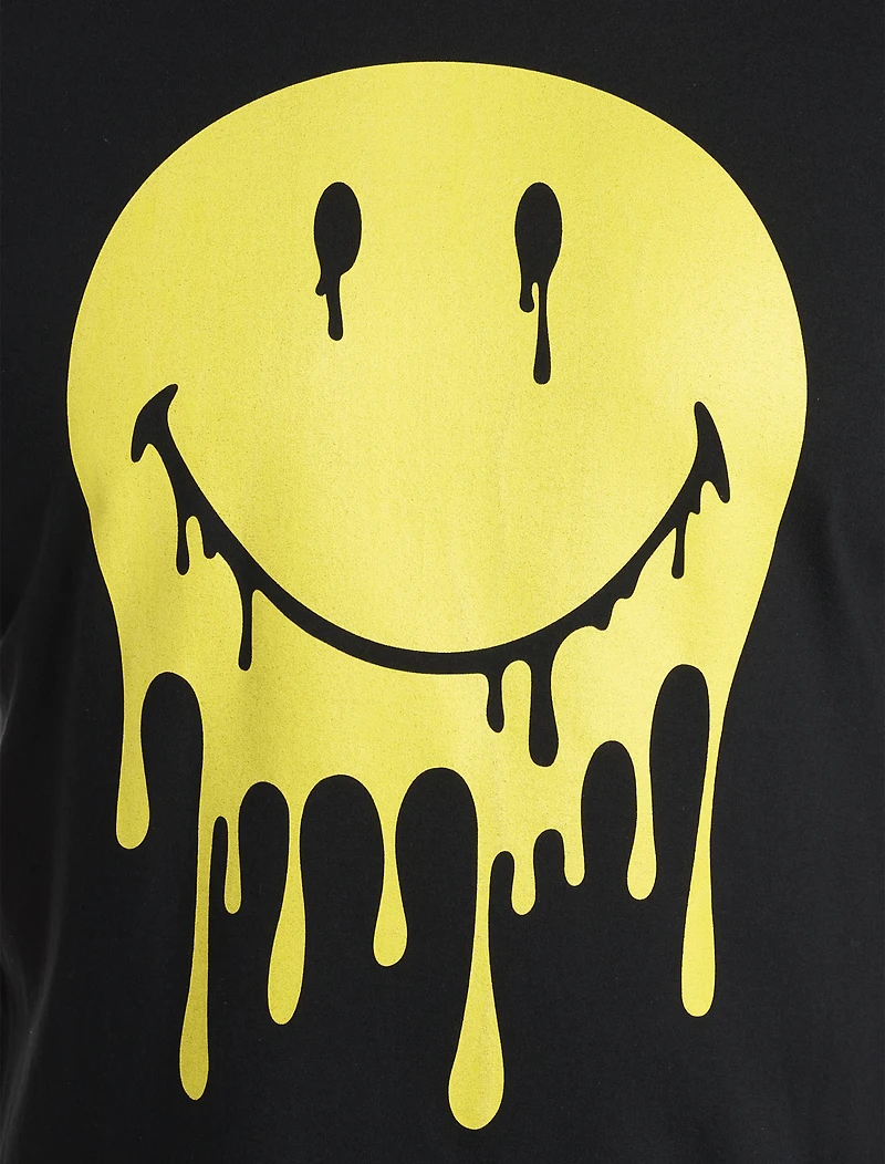 Melting Smiley Face Graphic Tee