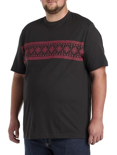 Fair Isle Moisture-Wicking T-Shirt
