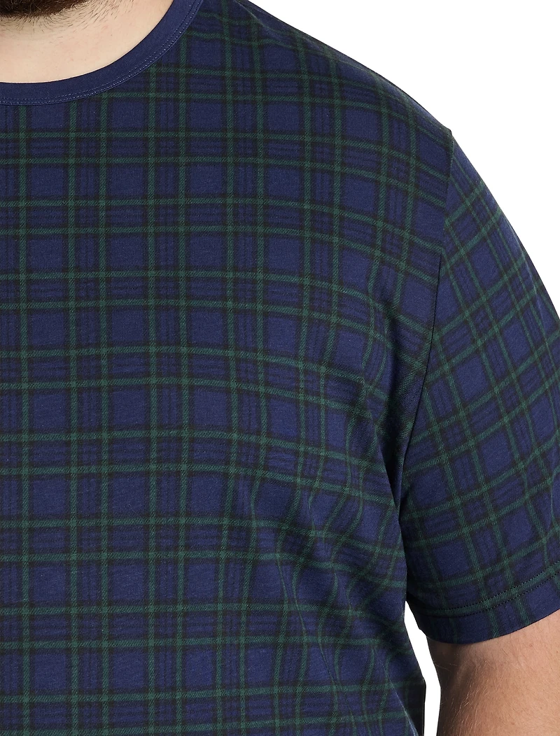 Moisture-Wicking Plaid T-Shirt