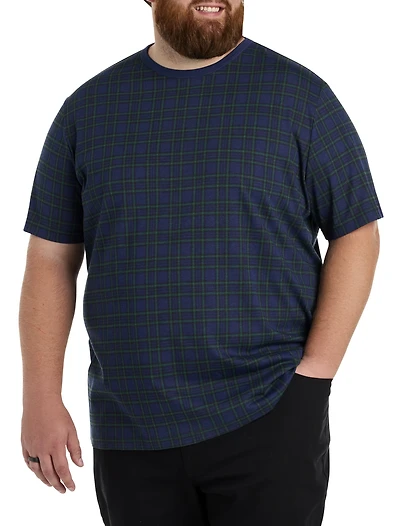 Moisture-Wicking Plaid T-Shirt
