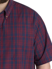 Easy-Care Large Plaid Sport Shirt