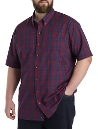 Easy-Care Large Plaid Sport Shirt