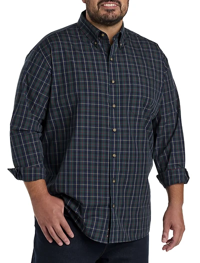 Easy-Care Medium Plaid Sport Shirt