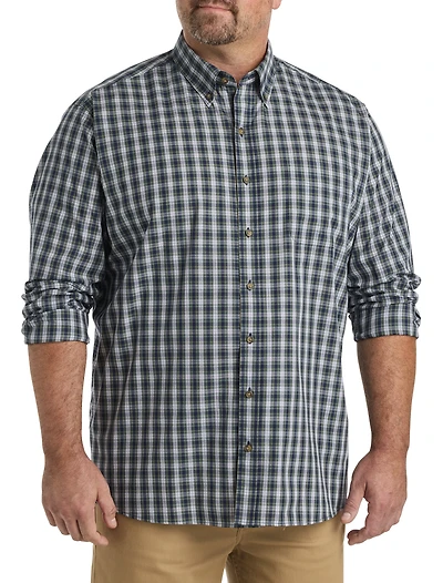 Easy-Care Small Plaid Sport Shirt