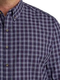 Easy-Care Small Plaid Sport Shirt