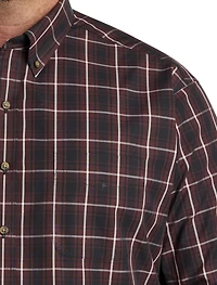 Easy-Care Large Plaid Sport Shirt