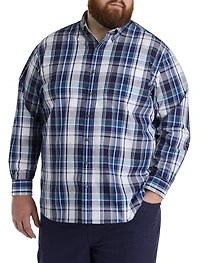 Tonal Plaid Sport Shirt