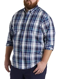 Tonal Plaid Sport Shirt