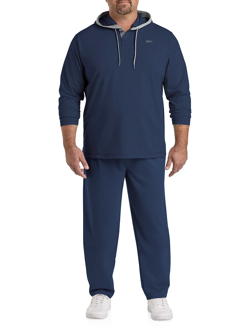 French Terry Performance Henley Hoodie