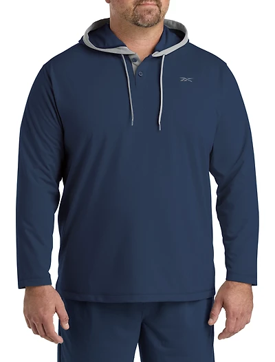 French Terry Performance Henley Hoodie