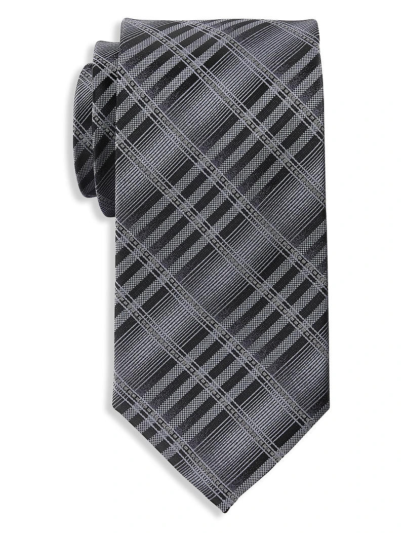 Plaid Ombré Tie