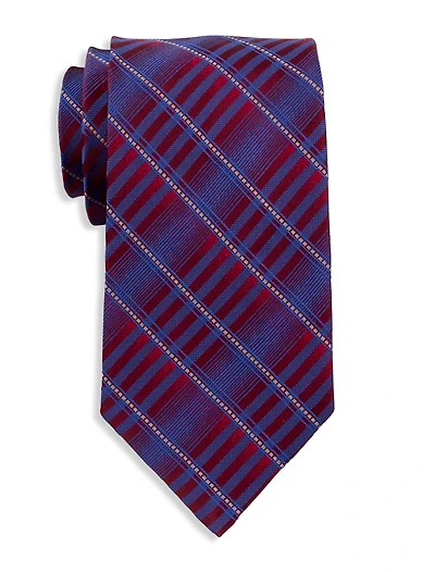 Plaid Ombré Tie