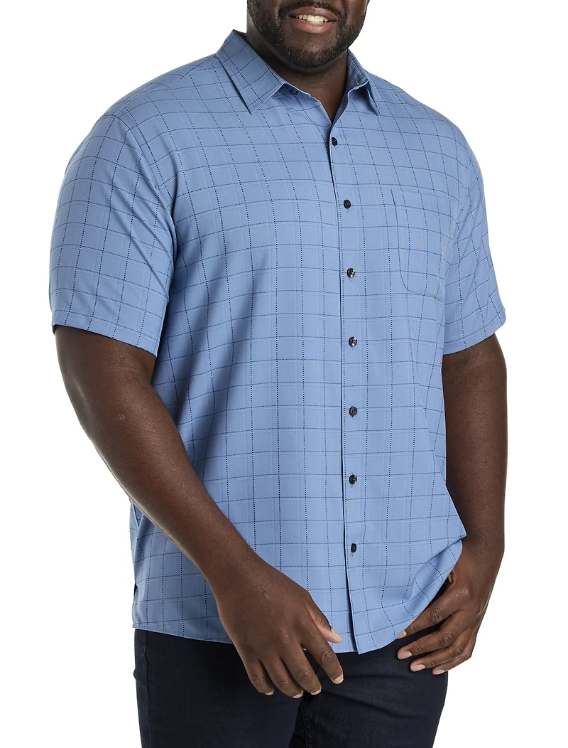 Medium Plaid Microfiber Sport Shirt