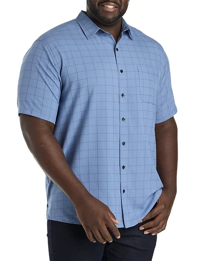 Medium Plaid Microfiber Sport Shirt