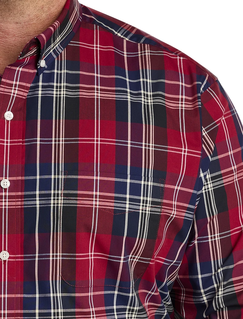 Large Plaid Sport Shirt