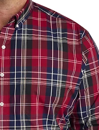 Large Plaid Sport Shirt