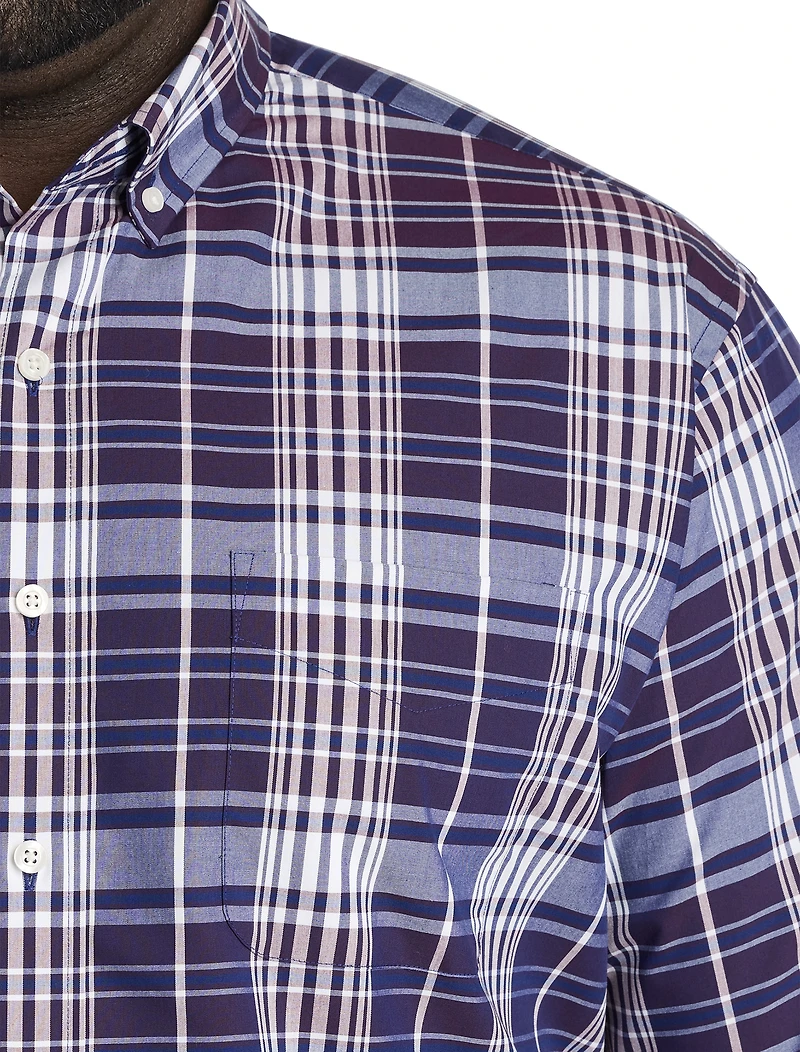 Large Plaid Sport Shirt