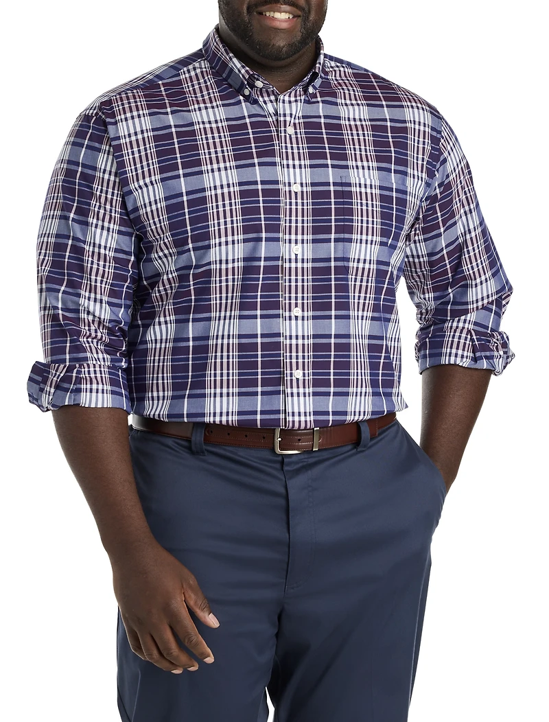 Large Plaid Sport Shirt