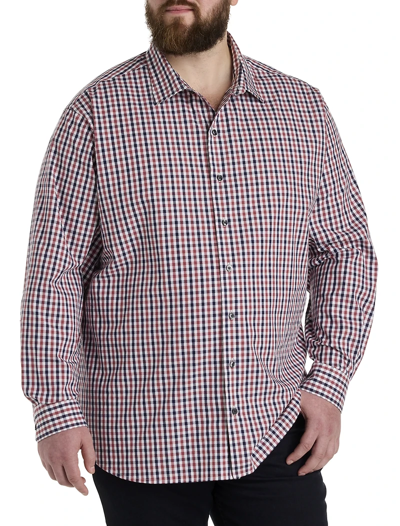 Dobby Plaid Sport Shirt