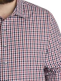 Dobby Plaid Sport Shirt