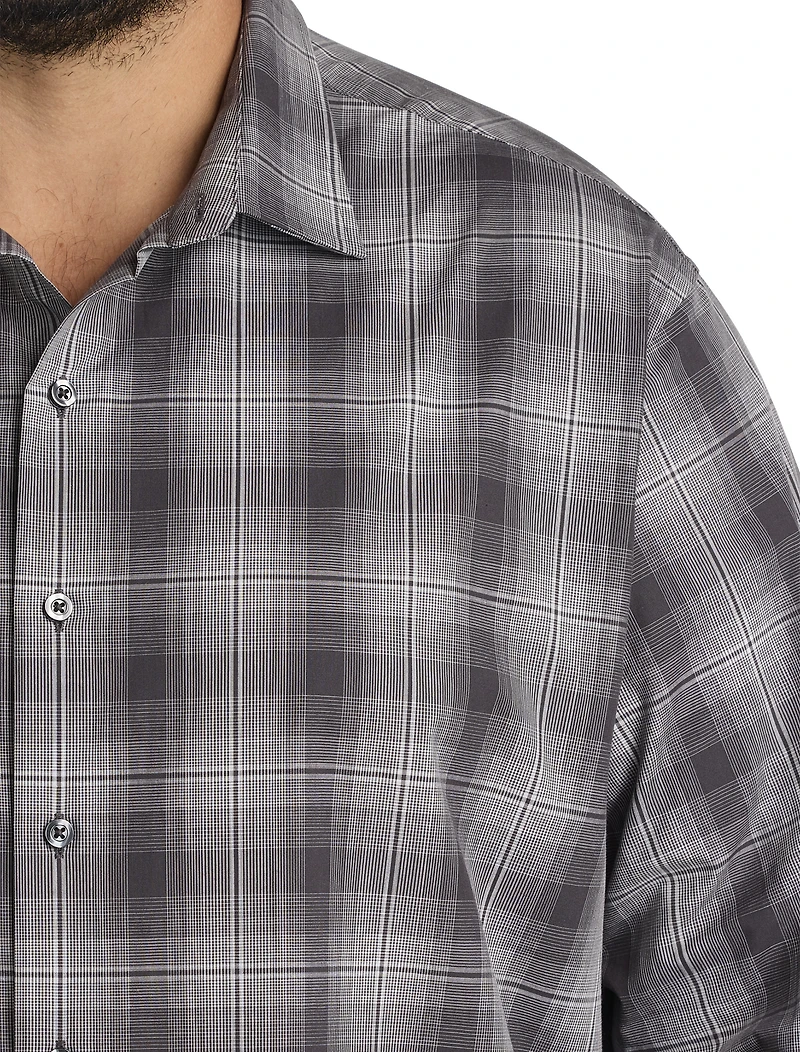 Large Plaid Sport Shirt