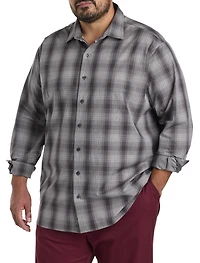 Large Plaid Sport Shirt