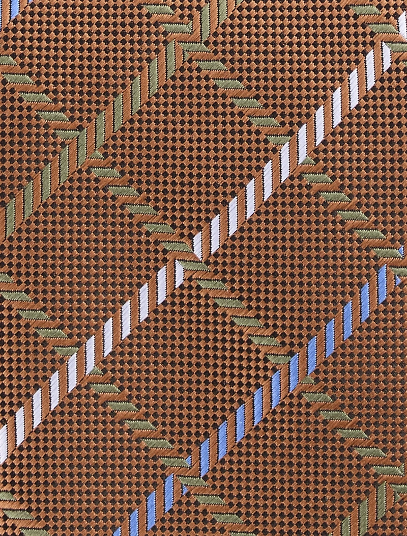 Grid Patterned Tie