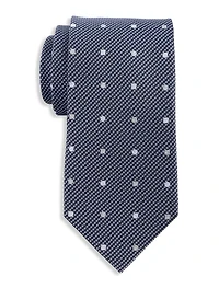 Textured Dot Silk Tie