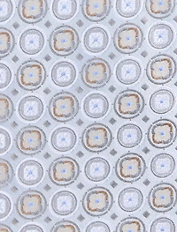 Medallion Patterned Silk Tie