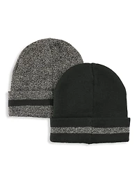 2-pk Cuffed Knit Hats