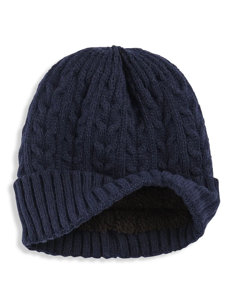 Cable Cuff Beanie