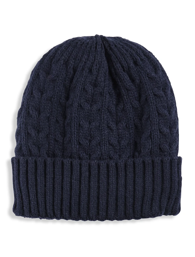 Cable Cuff Beanie