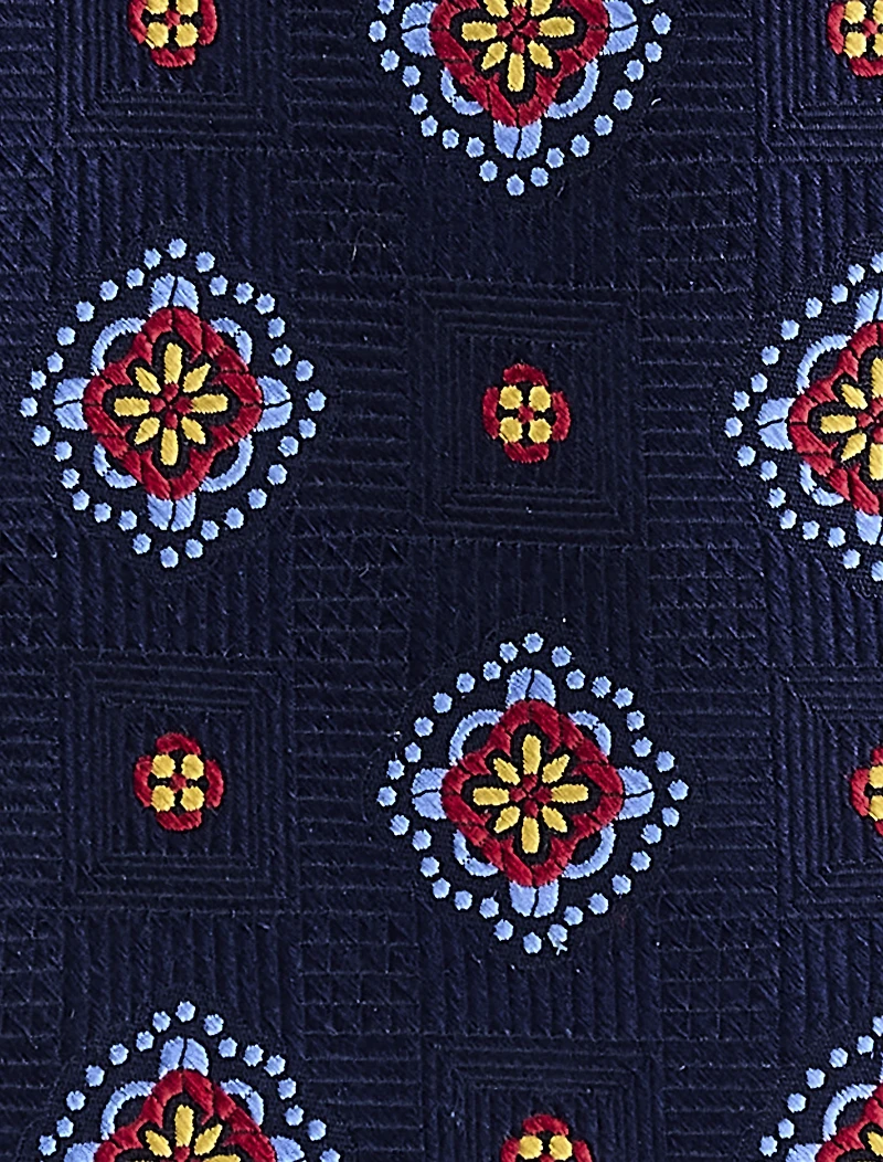 Winter Medallion Silk Tie 