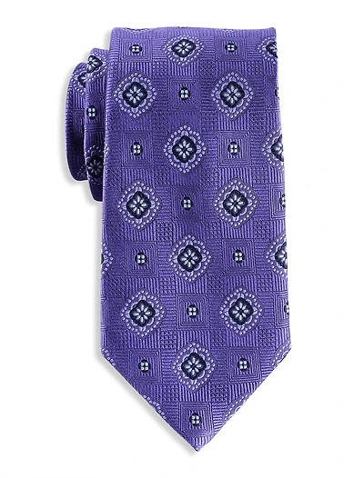 Winter Medallion Silk Tie
