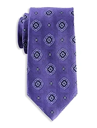 Winter Medallion Silk Tie