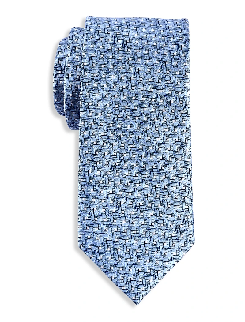 Geometric Link Patterned Tie